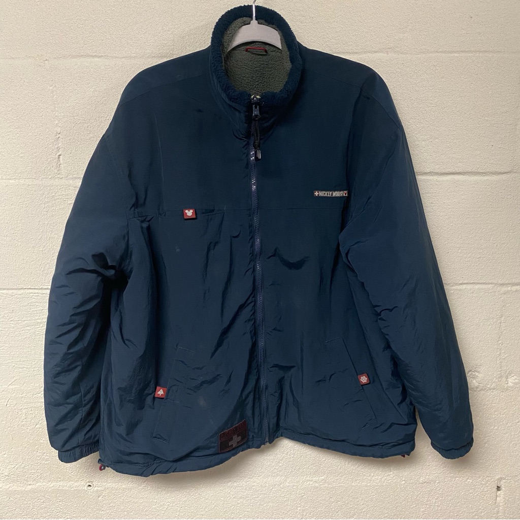 The Disney Store Mens Navy Blue Performance Jacket Size Large